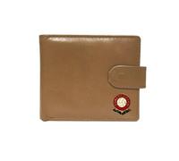 Knight Cartera de cuero beige con diseño de fútbol Southampton, beige