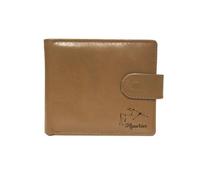 Knight Cartera de piel beige grabada con láser Aquarius Constellation, beige, talla única, Casual