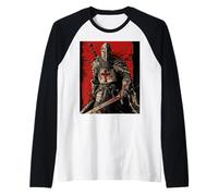Knight Christian Templario Guerrero de Dios Crusader Gift Camiseta Manga Raglan