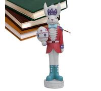 Knight Easter Bunny Resin Ornament - Whimsical Holiday Decor | Hand-Painted Egg Būnny Figurine For Tabletop Display | For Home Mantel Shelf Easter Collection, Medieval Design Collectible Gift