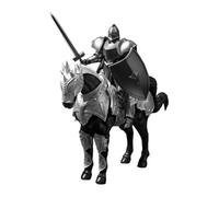 Knight Figure - Collectible Assembly Required Model, Multi-Jointed Movable Knight Action Figure Toy, Medieval Character Display Ornament | Poseable Desktop Decoration for Hobby Collectors Book