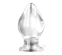 KNIGHT GLASS BUTTPLUG TRANSPARENTE