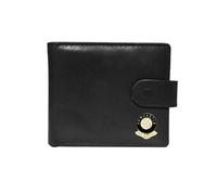 Knight Newcastle - Cartera de piel negra con diseño de fútbol, Black
