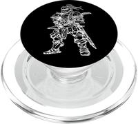 Knight Playing Guitar Guitarrista Medieval Músico de Rock PopSockets PopGrip para MagSafe