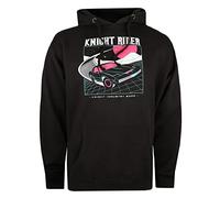 Knight Rider Neón 2000 Sudadera con Capucha, Negro, L para Hombre