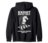 Knight se Mueve Solo Saltando sobre Problemas Ajedrez Sudadera con Capucha