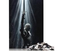 Knight with Sword Puzzle Imposible,desafío for Adults Juego Educativo 1000 Piezas Obra De Arte De Juego De para Adultos, Regalos A Partir De 14 Años 1000pcs (38x26cm)