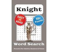 Knight Word Search Puzzle Book: Word Searches with Easy to Read Print about Knights | 6x9 inches, 110 pages | 50+ Puzzles