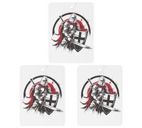 Knights And Templar - Ambientadores para coche, 3 unidades, para colgar, aromas de larga duración, para aromaterapia, tabletas, espejo retrovisor, accesorios interiores