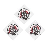 Knights And Templar - Ambientadores para coche, 3 unidades, para colgar, aromas de larga duración, para aromaterapia, tabletas, espejo retrovisor, accesorios interiores