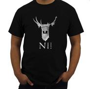 Knights of Ni Ritter Der Monty Fun Kokosnuss Vom Die Ni Sagen Nie Python Outfit tee Round Neck Unisex Tops Men's 100% Cotton Short-Sleeve T-Shirts XXXL