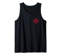 KNIGHT'S Templar Jerusalem Cross Kingdom of Jerusalem Camiseta sin Mangas