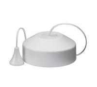 Knightsbridge 8300 MW - Interruptor de luz de 2 vías con cordón de tracción, color blanco mate, 74,0 x 74,0 x 36,0 mm