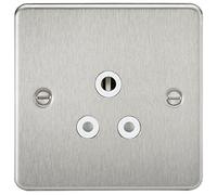 Knightsbridge fpav5abcw 5 un Soporte de Placa, Intensidad: con Blanco Insert - Cromo Cepillado