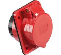 Knightsbridge INAV0017 Enchufe de Montaje en Panel en ángulo 415 V IP44 16 A 3P+N, Rosso, 415V 16A