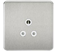 Knightsbridge sfav5abcw 5 A sin Tornillos, Intensidad: con Blanco Insert - Cromo Cepillado