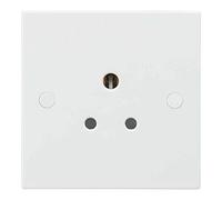 Knightsbridge SN5U - Enchufe de Pared Redondo sin Interruptor, 5 A