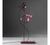 Knikerboker Curve lámpara de mesa LED, rojo