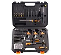 KNINE OUTDOORS Juego de destornilladores, herramientas de mantenimiento con juego de archivos, juego de llaves hexagonales, llave de trinquete de barra en T de diseño ergonómico, brocas de mazo de
