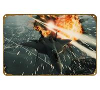 KNIOIL Ace Combat, Ace Combat: Assault Horizon - Póster de metal vintage con logotipo de la familia, club, bar, cafetería, dormitorio, decoración de pared, regalo, 8 x 12 pulgadas