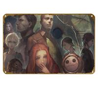 KNIOIL Akane Kurashiki, Junpei Tenmyouji, Carlos, Diana, Eric, Mira, Phi, Sean, Sigma Klim, Zero Escape: Zero Time Dilemma, póster de metal vintage, decoración de pared, regalo, 20 x 30 cm