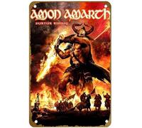 KNIOIL Amon Amarth: Surtur Rising (Bonus DVD) Póster de película vintage de metal con logotipo de la familia, club, bar, cafetería, dormitorio, decoración de pared, regalo, 8 x 12 pulgadas