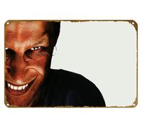 KNIOIL Aphex Twin - Póster de metal vintage con diseño de música, idm, sintetizador, logotipo familiar, club, bar, cafetería, dormitorio, decoración de pared, regalo, 8 x 12 pulgadas