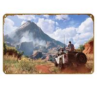 KNIOIL Best Games of 2016, Nathan Drake, Uncharted 4: A Thiefs End - Póster de metal vintage con logotipo de la familia, club, bar, cafetería, dormitorio, decoración de pared, regalo, 8 x 12 pulgadas