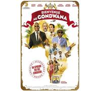 KNIOIL Bienvenue au Gondwana - Póster de la película vintage de metal con logotipo familiar, club, bar, cafetería, dormitorio, decoración de pared, regalo, 8 x 12 pulgadas