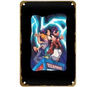 KNIOIL Bill and Ted Face the Music Lightning Phone Booth Poster Vintage Metal Tin Sign Logo Family Club Bar Cafe Bedroom Art Wall Decor Gift 20.3x30.5 cm