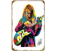 KNIOIL Billy Sheehan Bass Hard Rock Music Poster Vintage Metal Tin Sign Logo Family Club Bar Cafe Bedroom Art Wall Decor Gift 20.3x30.5 cm