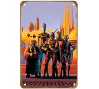 KNIOIL Bounty Hunters The Vault Ralph Mcquarrie Concept Art Poster Vintage Metal Tin Sign Logo Family Club Bar Cafe Dormitorio Arte Decoración de pared Regalo 8 x 12 pulgadas
