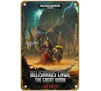 KNIOIL Cartel de metal vintage con logotipo de Belisarius Cawl: The Great Work; con logotipo de la familia, club, bar, cafetería, dormitorio, decoración de pared, regalo, 8 x 12 pulgadas