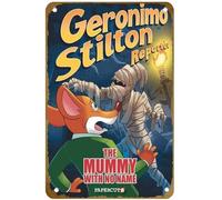 KNIOIL Cartel de metal vintage con logotipo de GERONIMO STILTON REPORTER HC VOL 04 MUMMY WITH NO NOMBRE. Cartel de metal vintage con logotipo. Decoración de pared de 8 x 12 pulgadas