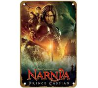 KNIOIL Cartel de metal vintage con logotipo de The Chronicles of Narnia: Prince Caspian (2008), con logotipo de la familia, club, bar, cafetería, dormitorio, decoración de pared, regalo, 8 x 12