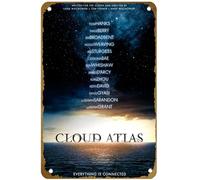 KNIOIL Cloud Atlas (#1 de 17) Póster de la película Everything is connected 2012 Vintage Metal Tin Sign Logo Family Club Bar Cafe Bedroom Art Wall Decor Gift 20.3x30.5 cm