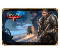 KNIOIL Divinity: Original Sin II Game Poster Vintage Metal Tin Sign Logo Family Club Bar Cafe Dormitorio Arte Decoración de Pared Regalo 20.3x30.5 cm