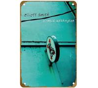KNIOIL Elliott Smith - Póster de la película Olympia, Washington, vintage, de metal, con logotipo de la familia, club, bar, cafetería, dormitorio, decoración de pared, regalo, 8 x 12 pulgadas