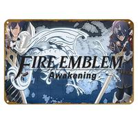 KNIOIL Emblema de fuego, Lucina, Fire Emblem Awakening, Chrom Game, póster vintage de metal, letrero de estaño, logotipo, club, bar, cafetería, dormitorio, decoración de pared, regalo, 8 x 12 pulgadas
