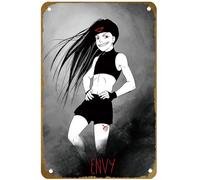 KNIOIL Envy from the manga Full Metal Alchemist Full Metal Alchemist Poster Vintage Metal Tin Sign Logo Family Club Bar Cafe Bedroom Art Wall Decor Gift 20.3x30.5 cm
