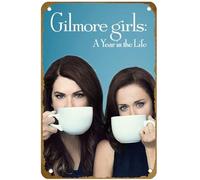 KNIOIL Gilmore Girls: A Year in the Life (2016-) Póster de película vintage de metal con logotipo de la familia, club, bar, cafetería, dormitorio, decoración de pared, regalo, 8 x 12 pulgadas