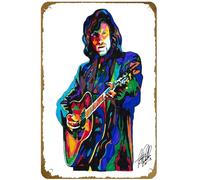 KNIOIL Graham Nash The Hollies Crosby Stills & Amp; Nash Singer Guitar Folk Rock Poster Vintage Metal Tin Sign Logo Family Club Bar Cafe Bedroom Art Wall Decor Gift 20.3x30.5 cm