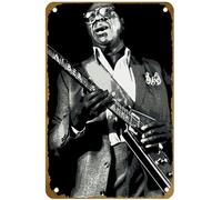 KNIOIL Guitar Legends Albert King - Póster vintage de metal con logotipo de Family Club, Bar, Café, dormitorio, decoración de pared, regalo, 20 x 30 cm