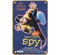 KNIOIL Harriet The Spy On your case! 1996 Póster vintage de metal con logotipo familiar, club, bar, cafetería, dormitorio, decoración de pared, regalo, 8 x 12 pulgadas
