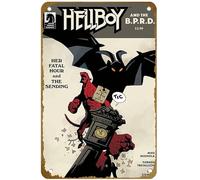 KNIOIL Hellboy & BPRD HER FATAL HOUR CVR B MIGNOLABar Club Restaurant Farm Poster Vintage Metal Tin Sign Logo Family Club Bar Cafe Dormitorio Arte Decoración de pared Regalo 20.3 x 30.5 cm