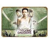 KNIOIL House Of Flying Daggers Fantasy Drama Asian Martial Arts 4 Movie Poster Vintage Metal Tin Sign Logo Family Club Bar Cafe Bedroom Art Wall Decor Gift 20.3x30.5 cm