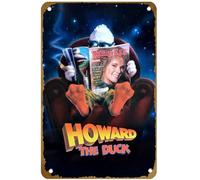 KNIOIL Howard the Duck (1986) - Póster de película vintage de metal con logotipo familiar, club, bar, cafetería, dormitorio, decoración de pared, regalo, 20 x 30 cm