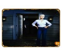 KNIOIL Jamie Lee Curtis, 4K, póster de metal vintage con logotipo de Halloween, bar, cafetería, dormitorio, decoración de pared, regalo, 8 x 12 pulgadas