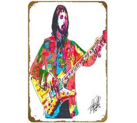 KNIOIL John Entwistle, The Who, Bass Guitar, The Ox, Bassist, Hard Rock, Póster vintage de metal con logotipo de familia, club, bar, cafetería, dormitorio, decoración de pared, regalo, 8 x 12 pulgadas