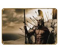 KNIOIL King Leonidas in 300 Movie Poster Vintage Metal Tin Sign Logo Family Club Bar Cafe Bedroom Art Wall Decor Gift 20.3x30.5 cm